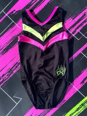 GK Elite Aly Raisman Foil Leotard | CM Child Medium | Retired Signature Line